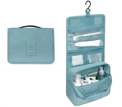 Travel-Ready Tri-Fold Makeup Bag Organizer