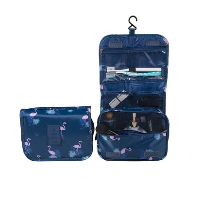 Travel-Ready Tri-Fold Makeup Bag Organizer