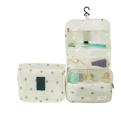 Travel-Ready Tri-Fold Makeup Bag Organizer