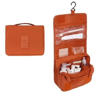 Travel-Ready Tri-Fold Makeup Bag Organizer