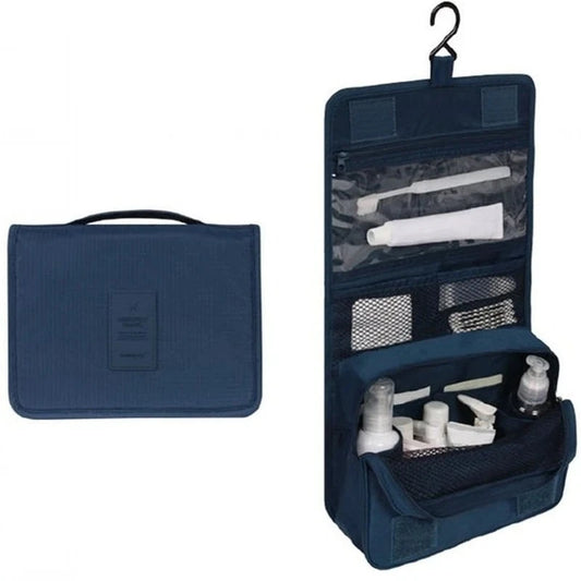 Travel-Ready Tri-Fold Makeup Bag Organizer