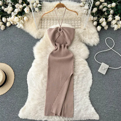 Knitted Halter Dress