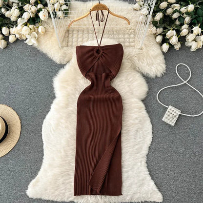 Knitted Halter Dress