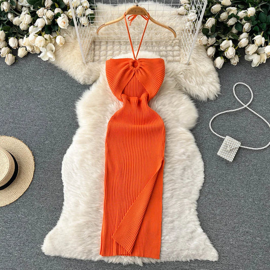 Knitted Halter Dress