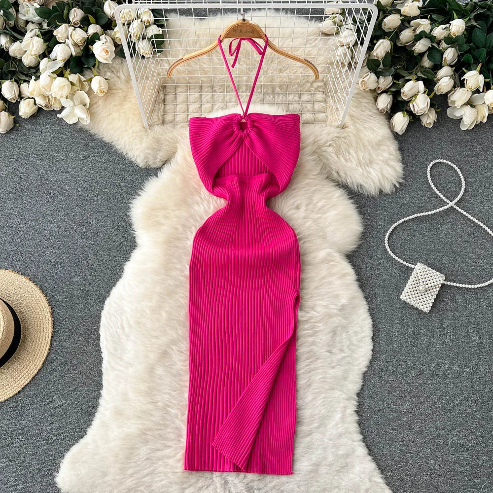 Knitted Halter Dress