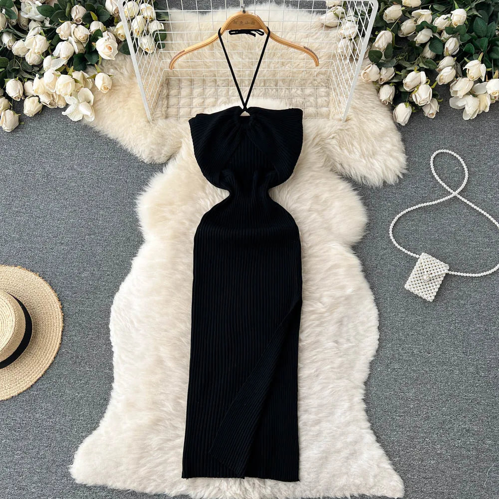 Knitted Halter Dress