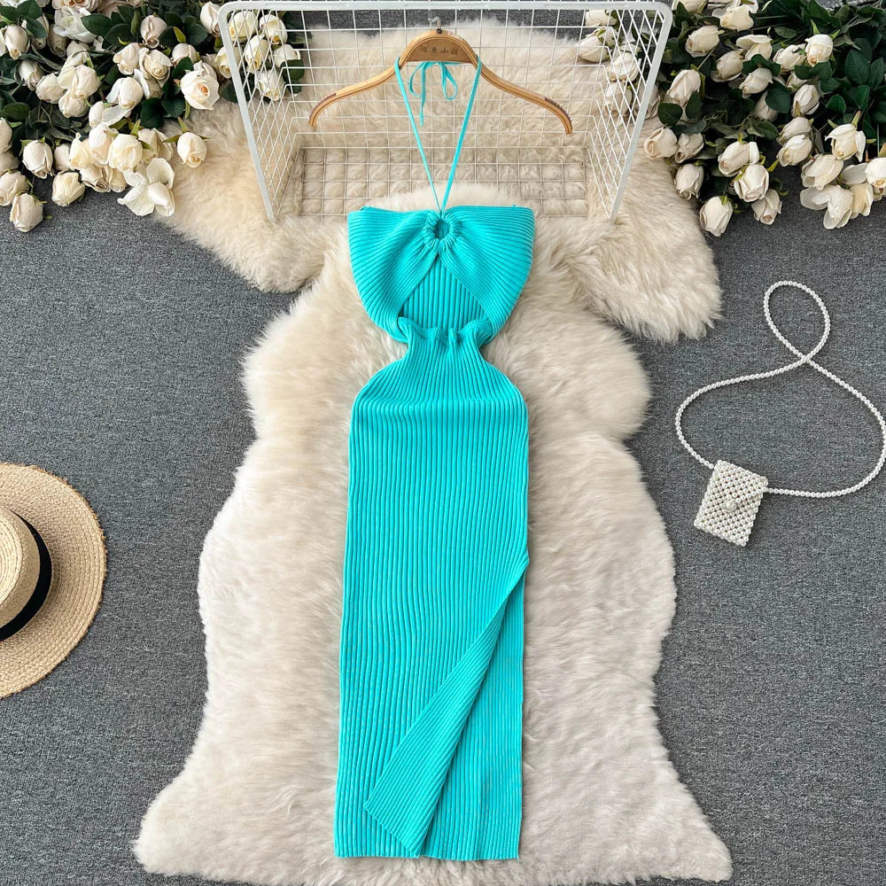 Knitted Halter Dress